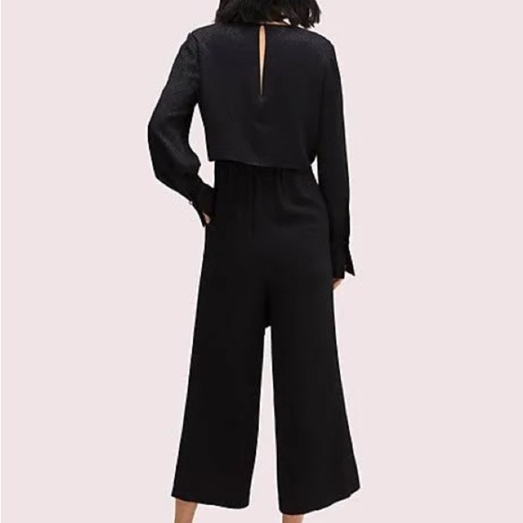 Kate Spade Elegant Black Jumpsuit with Front Tie - Picture 2 of 9